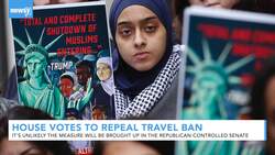 House Votes To Repeal Controversial Trump Administration Travel Ban News Clip