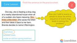 Adding Details to Show the Sequence of Events in a Story Instructional Video