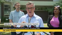 Toronto teachers, trustees speak out against province's takeover of 4 school boards News Clip