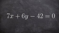 Putting an equation in standard form and then graphing Instructional Video