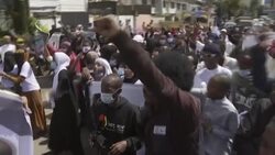 CLEAN : Hundreds of Kenyan Muslims demonstrate in support of Palestine News Clip