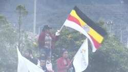 CLEAN : Colombia's Indigenous and Black communities hand over symbolic command to Petro News Clip