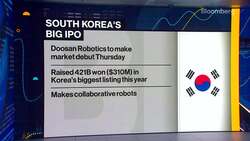 Doosan Robotics Debuts After Biggest 2023 South Korea IPO News Clip