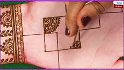 How to Create Arabic Designer Mehndi with Front Hand Instructional Video