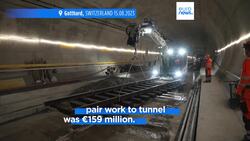 Gotthard rail tunnel linking Switzerland and Italy reopens on Monday one year after crash Instructional Video