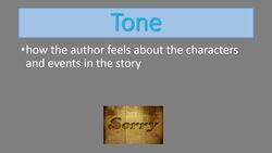 Figurative Language and Tone Instructional Video