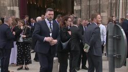 Nicola Sturgeon departs Cathedral of Bayeux News Clip
