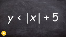 Graphing an absolute value inequality with a vertical shift Instructional Video