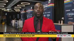 Fans in Montreal greet U.S. national anthem with booing, loud cheers for O Canada News Clip