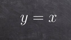 Learn to graph the identity equation using the slope intercept method Instructional Video