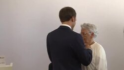CLEAN : French president honours feminist Thérèse Baillif during Reunion island trip News Clip