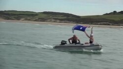 CLEAN : Australian swimmer McCardel breaks record with 44th Channel swim News Clip