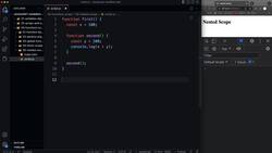 Modern JavaScript from the Beginning - Second Edition - Nested Scope Instructional Video