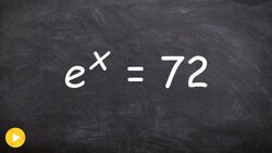 Learn how to solve an exponential equation by taking natural log on both sides Instructional Video