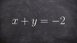 How to graph a linear equation using the intercept method Instructional Video