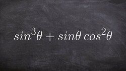 Learn how to simplify a trig expression by factoring out a GCF Instructional Video