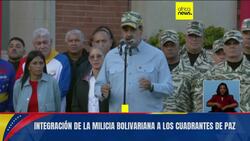 Maduro calls on militias and civilians to join national defense News Clip