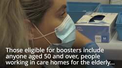 Covid booster jab programme for over 50s begins News Clip