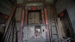 Buildings and lifestyles in Yiqian Old town, Guangchang County Stock Footage