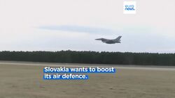 First F-16 fighter jets arrive in Slovakia from the US News Clip