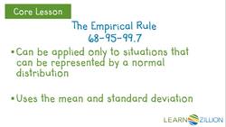 Estimating Percentages using the Empirical Rule Instructional Video