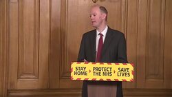 Professor Chris Whitty answering questions during Downing Street coronavirus press briefing News Clip
