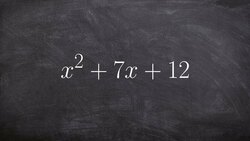 How to factor a trinomial when your middle and constant terms are positive Instructional Video