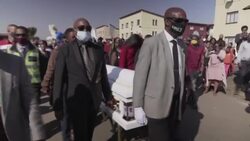 CLEAN : Funeral of South African teenager allegedly gunned down by police (2) News Clip