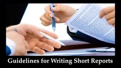 Guidelines for Writing Short Reports Instructional Video