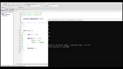 Fundamentals of Object-Oriented Programming - C++ - Loops - WHILE Instructional Video