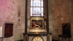 England, Canterbury cathedral - chapel of Saint John the Evangelist Stock Footage