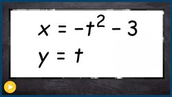 Eliminate the parameter to obtain a horizontal parabola Instructional Video
