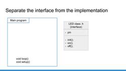 Arduino OOP - Introduction - Organize the Class in a Clear Way Instructional Video