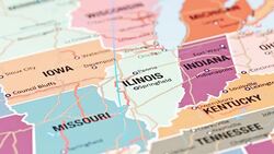 Illinois from USA States Stock Footage