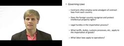 Legal Risks and Considerations in International Business Instructional Video