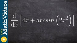 Take the derivative of inverse sine with chain rule Instructional Video