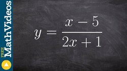 Learn how to find the inverse of a rational expression Instructional Video