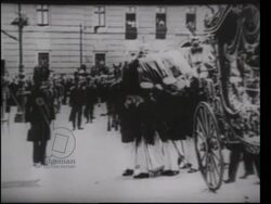 RESEARCH IMW831251 The assassination of Franz Ferdinand in Sarajevo and his funeral procession in Vienna Stock Footage
