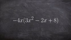Applying the Distributive Property to a Trinomial Instructional Video