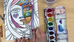 Painting Northern Lights with Mermaid Markers and Watercolors | Time lapse Art Tutorial and Lesson Instructional Video