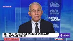 Dr. Fauci Says Vaccinated Shouldn't Worry About Gathering For Holidays News Clip