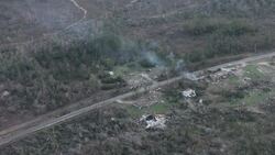 Aerial view of Alabama tornado destruction Instructional Video