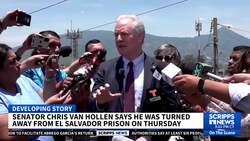 Maryland Sen. Van Hollen says he was denied entry to the El Salvador prison holding Abrego Garcia News Clip