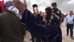 CLEAN : Syria: Mourners attend the funeral of Kurdish fighters in Ras al-Ain News Clip