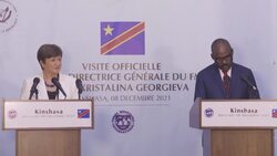 CLEAN : IMF chair in Kinshasa on eve of World Anti-Corruption Day News Clip