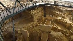 Tourists Visit Site Of The World's Oldest Structures At Gobekli Tepe Stock Footage