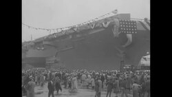 USS Saratoga launched in Brooklyn News Clip
