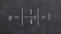 Graphing an absolute value equation with a vertical compression and vertical shift Instructional Video