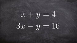 Using Elimination and Adding to Solve a System of Equations Instructional Video