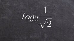 Evaluate a Logarithm To a Fraction with a Root as the Denominator Instructional Video
